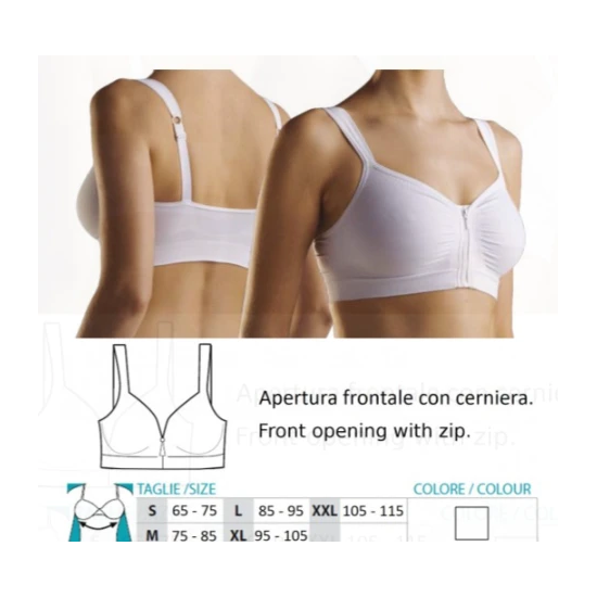 ORIONE 9650 REGGISENO POSTOP. CON ZIP FRONTALE