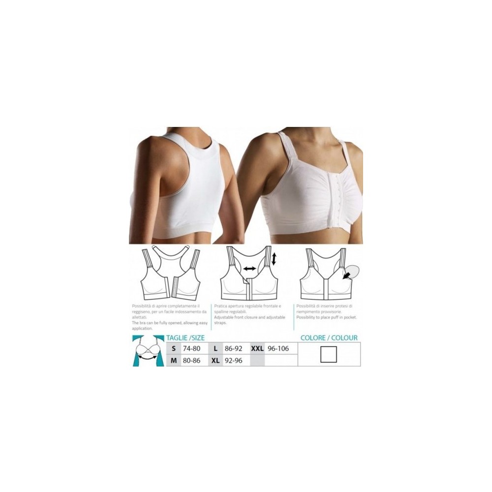 ORIONE 9651 REGGISENO MASTECTOMIA APERTURA FRONTALE