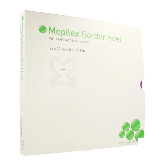 MEPILEX BORDER HEEL 22X23 - 10PZ