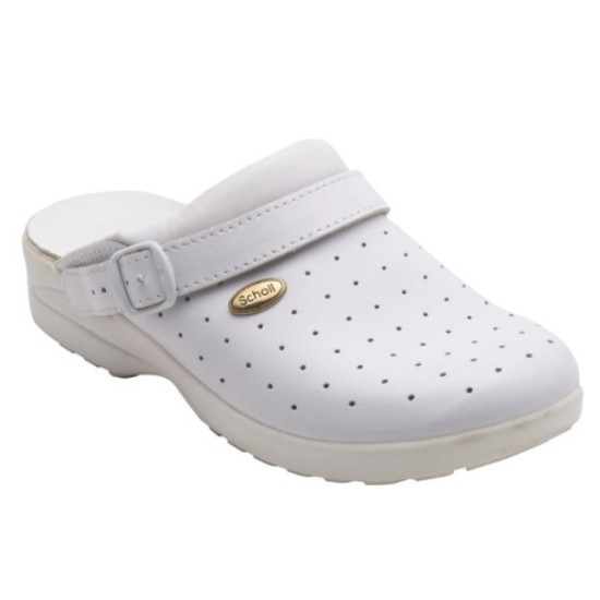 SCHOLL CLOG RACY BIANCO