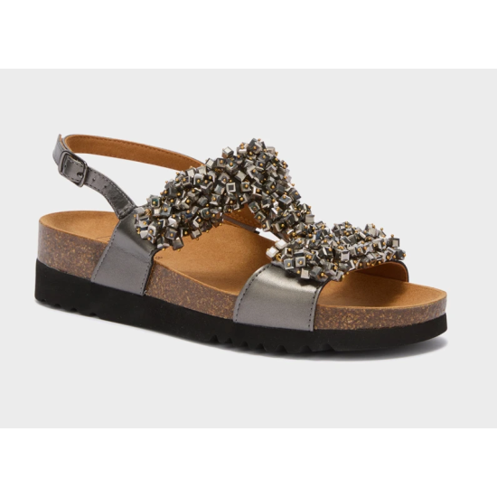 SANDALI SAHARA T-BAR LAMINATA PELTRO