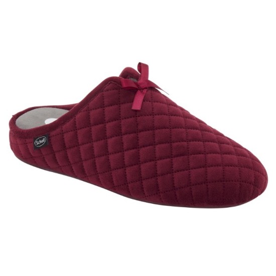 PANTOFOLE RACHELE MICROFIBRA BORDEAUX/NERO