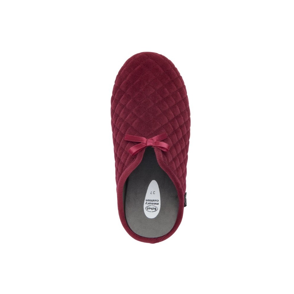 PANTOFOLE RACHELE MICROFIBRA BORDEAUX/NERO