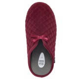 PANTOFOLE RACHELE MICROFIBRA BORDEAUX/NERO