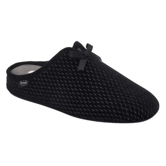 PANTOFOLE RACHELE MICROFIBRA BORDEAUX/NERO