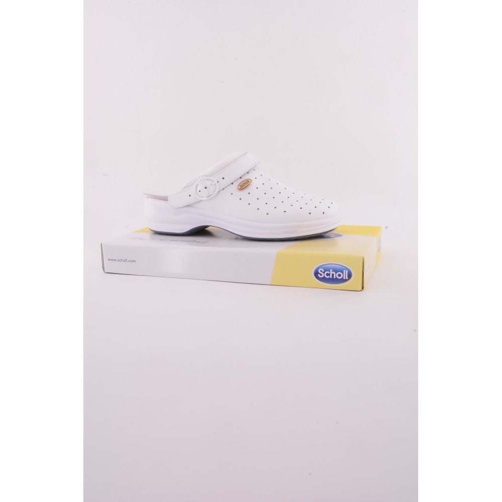 SCHOLL NEW BONUS CON FORI - BIANCO/BLU