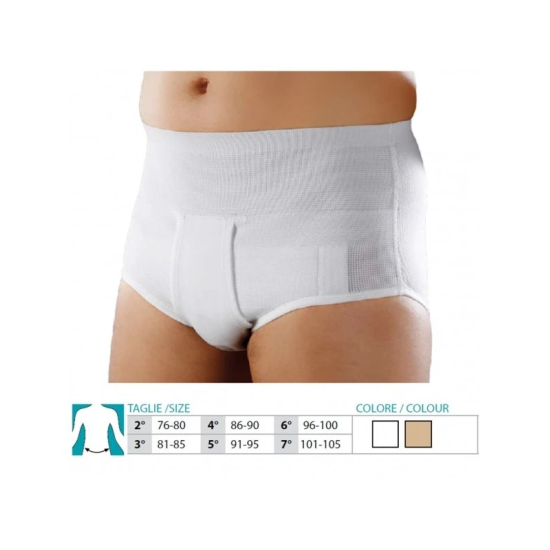 ORIONE 319 SLIP ERNIA CON PELOTA BIANCO