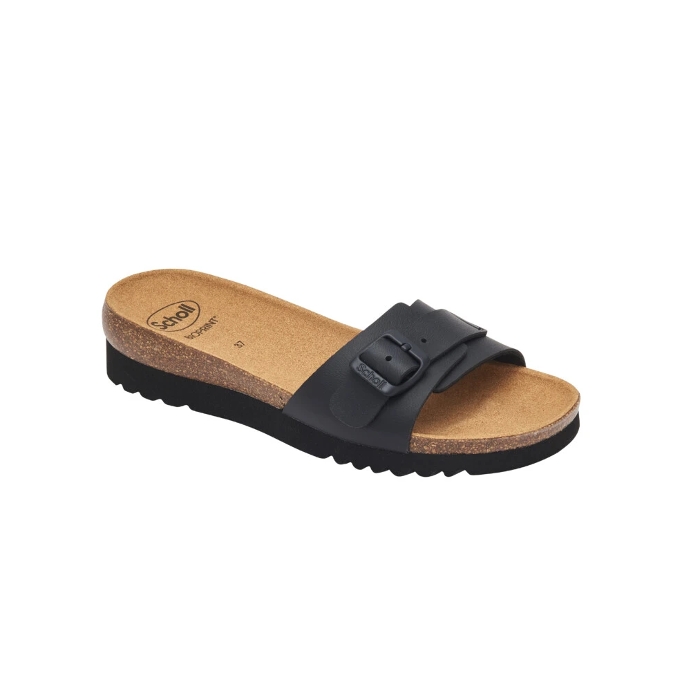 SANDALI GINNI IN SIMILPELLE NERO
