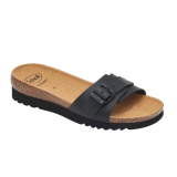SANDALI GINNI IN SIMILPELLE NERO