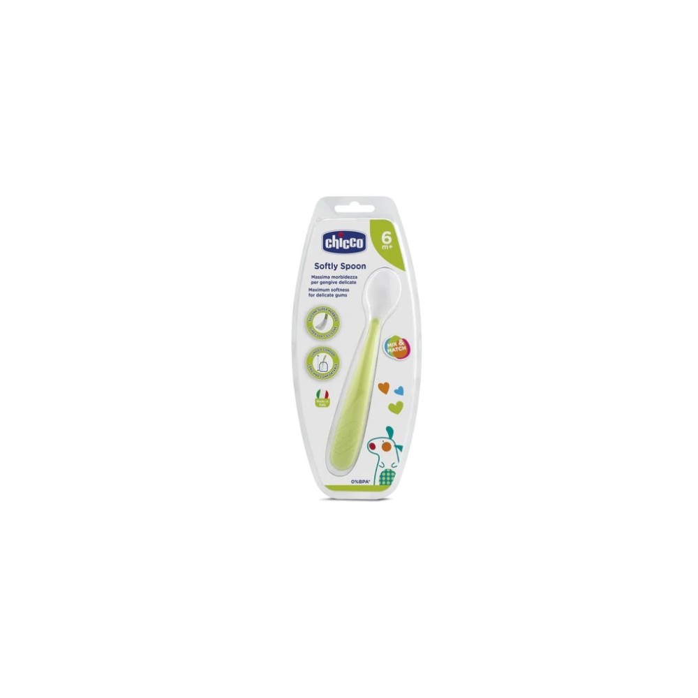 CHICCO CUCCHIAIO IN SILICONE 6MESI+ VERDE