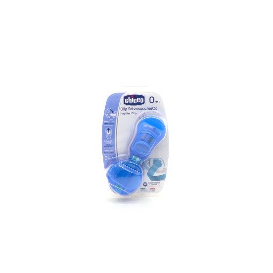CHICCO CLIP SALVASUCCHIETTO BLU CON FETTUCCIA