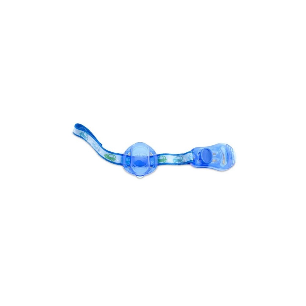 CHICCO CLIP SALVASUCCHIETTO BLU CON FETTUCCIA