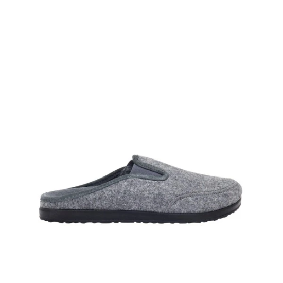 PANTOFOLE ELIO UOMO IN LANA GRIGIO