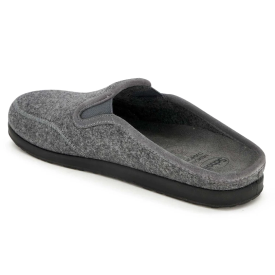 PANTOFOLE ELIO UOMO IN LANA GRIGIO
