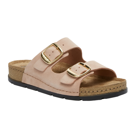 SANDALI BORA 2 BUCKLES SCAMOSCIATI - VARI COLORI
