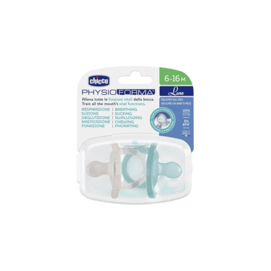 CHICCO GOMMOTTO LUXE SILICONE 6-16MESI BOY 2PZ