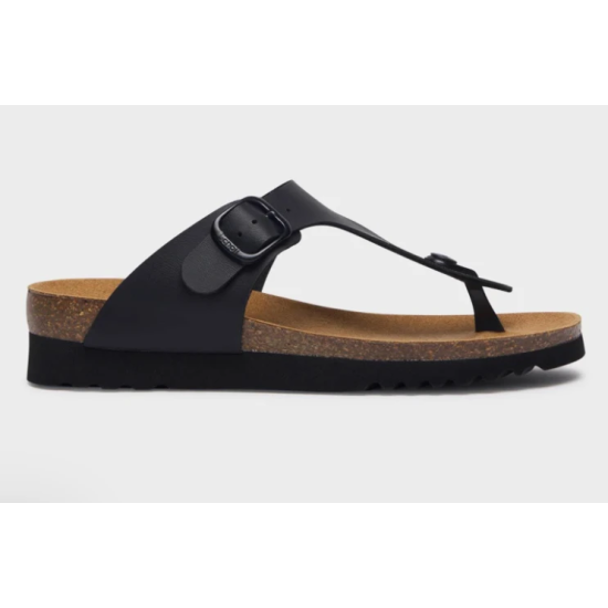 SANDALI BOA VISTA IN SIMILPELLE NERO