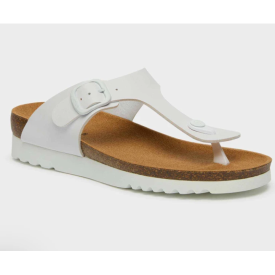 SANDALI BOA VISTA IN SIMILPELLE BIANCO