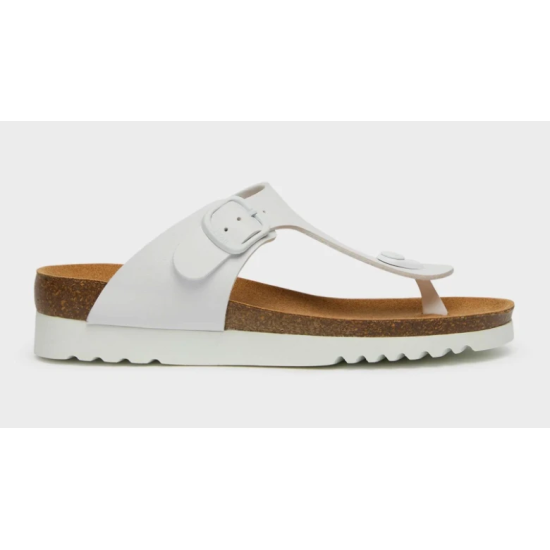 SANDALI BOA VISTA IN SIMILPELLE BIANCO