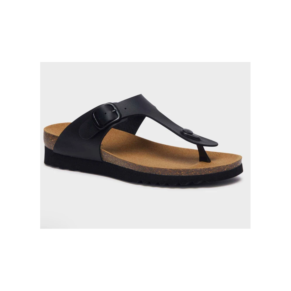 SANDALI BOA VISTA IN SIMILPELLE NERO