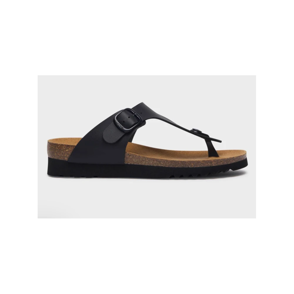 SANDALI BOA VISTA IN SIMILPELLE NERO