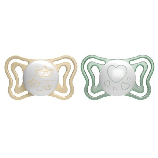 CHICCO SUCCHIETTO LIGHT LUMINOSO SILICONE 2-6M 2PZ