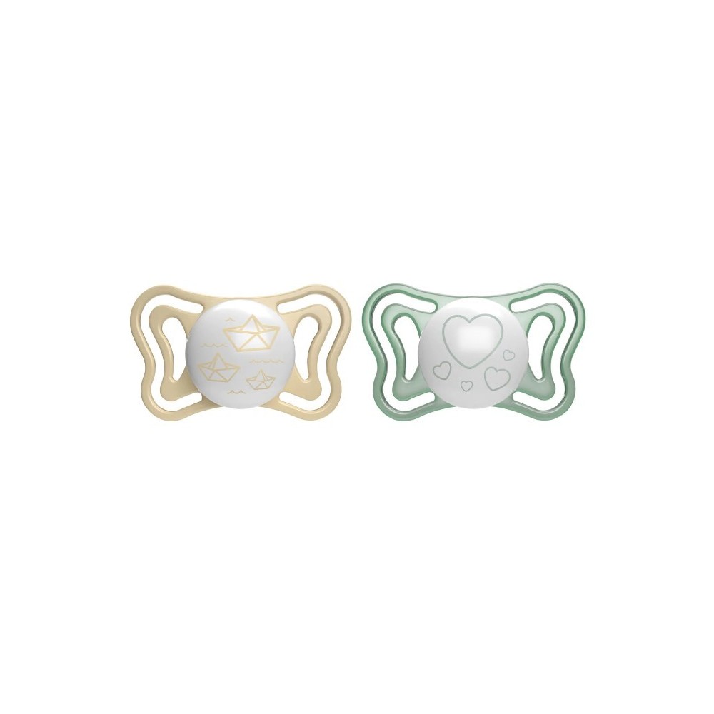 CHICCO SUCCHIETTO LIGHT LUMINOSO SILICONE 2-6M 2PZ