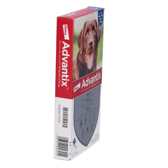ADVANTIX SPOT ON 4 PIPETTE 25-40KG