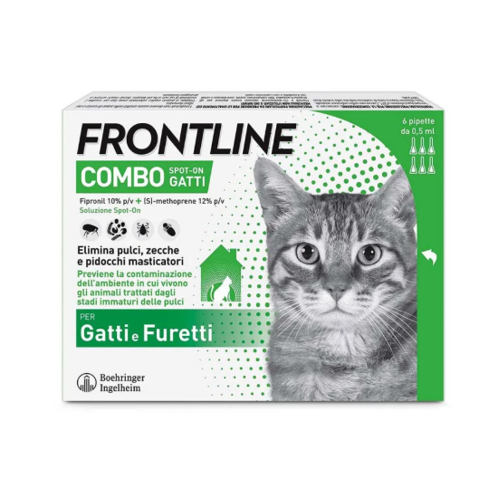 FRONTLINE COMBO 3 PIPETTE GATTI/FURETTI