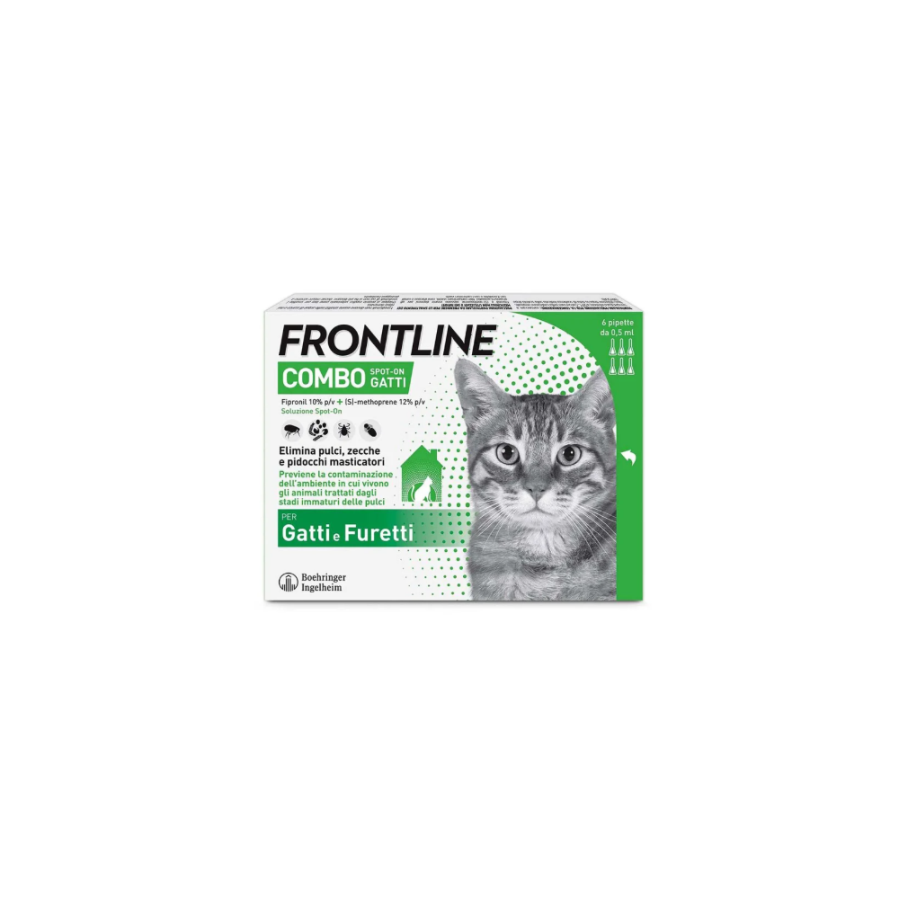 FRONTLINE COMBO 3 PIPETTE GATTI/FURETTI