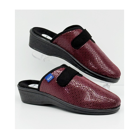 ELSA STRAP STAMPATE BORDEAUX