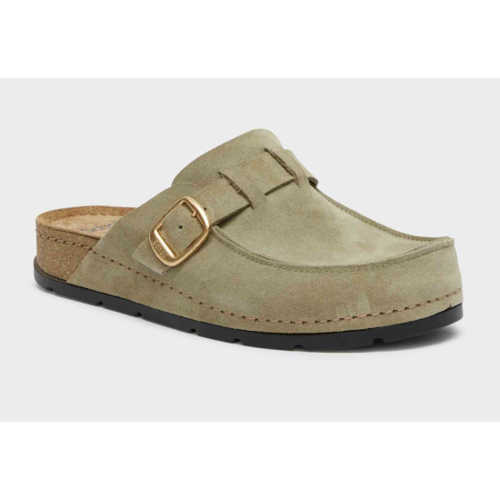 BORA MOCCASIN SCAMOSCIATE VERDE OLIVA