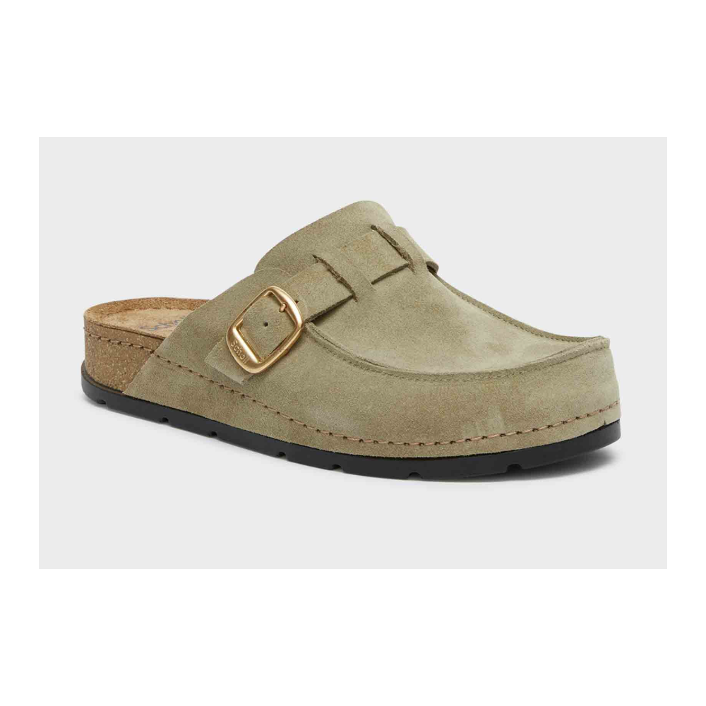 BORA MOCCASIN SCAMOSCIATE VERDE OLIVA