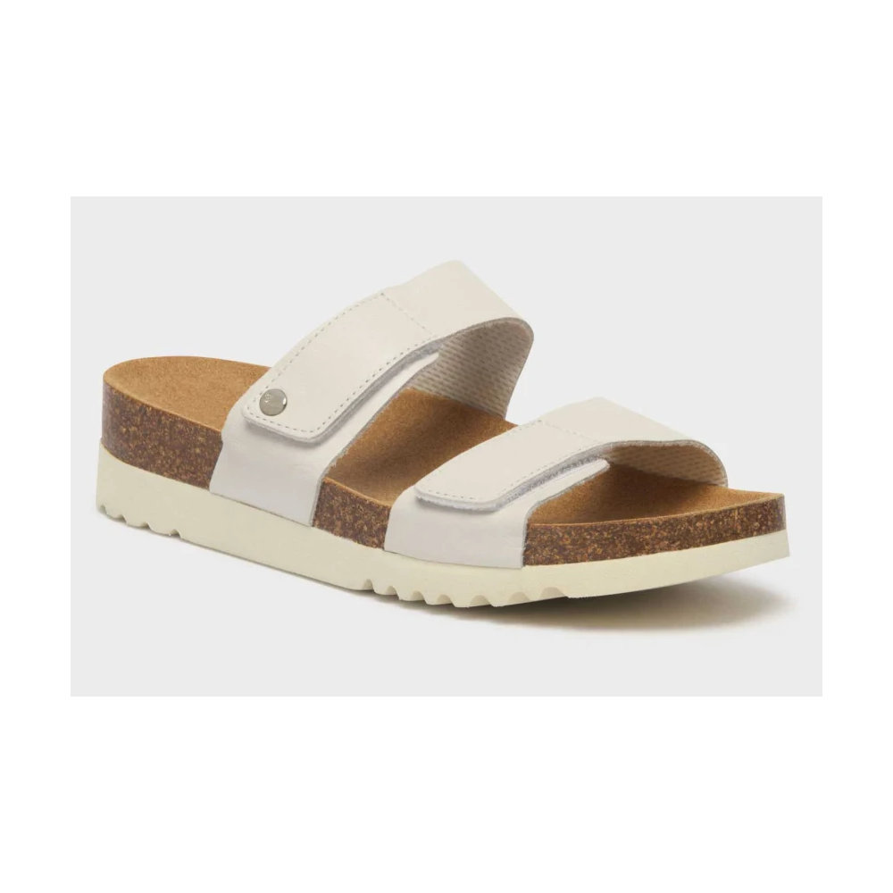 SANDALI LUSAKA 2.0 IN PELLE NERO/BIANCO