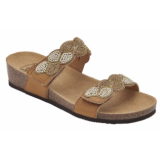 ABU DHABI SANDALI MICROFIBRA + STRASS TAN