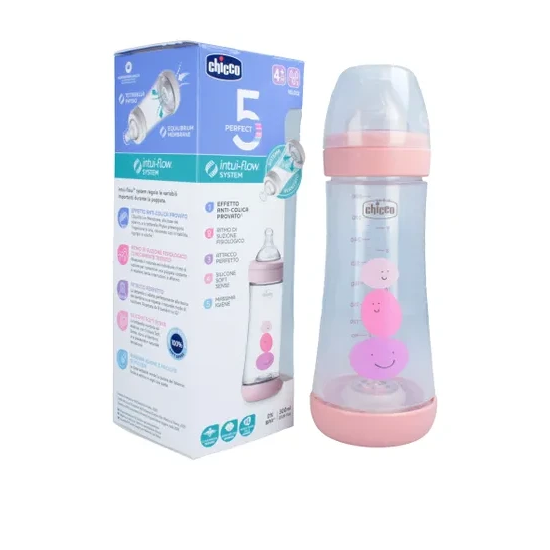 CHICCO BIBERON P5 300ML FAST SILICONE GIRL