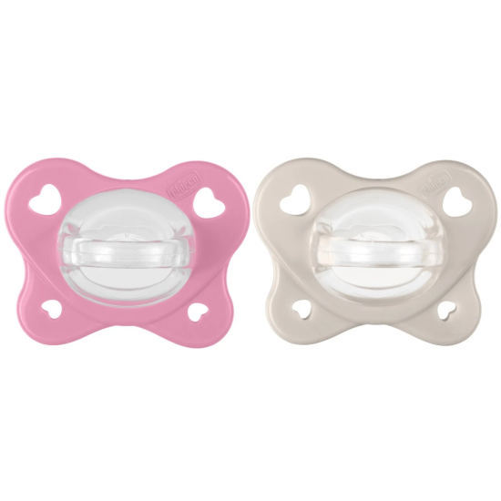 CHICCO SUCCHIETTI DUAL SOFT ROSA 6-16M 2PZ