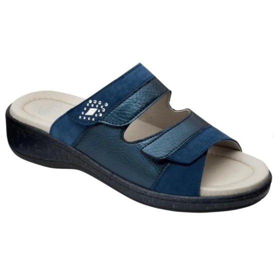 SANDALI MARINELLA 2 STRAPPI IN SIMILPELLE BLU