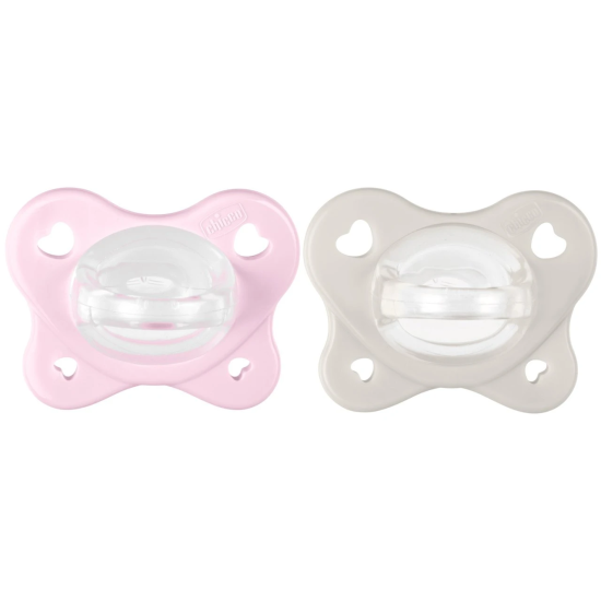CHICCO SUCCHETTI DUAL SOFT ROSA 2-6M 2PZ
