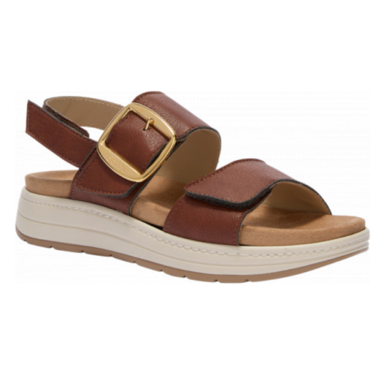 SANDALI SCILLA CON CINTURINO MARRONE