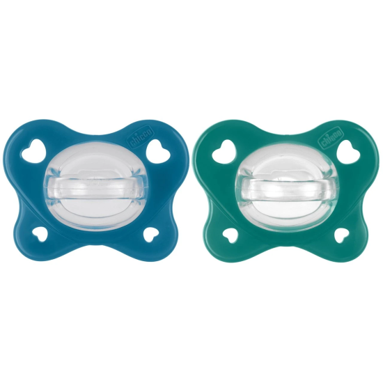 CHICCO SUCCHETTI DUAL SOFT AZZURRO 16-36M 2PZ