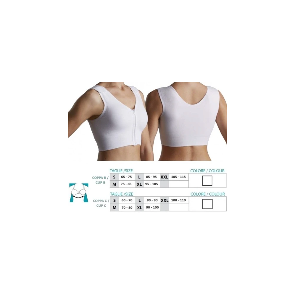ORIONE 9652 REGGISENO POSTOP. CON ZIP COPPA C