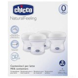 CHICCO CONTENITORI PER LATTE 4PZ