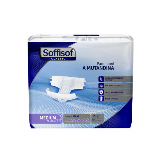 SOFFISOF CLASSIC PANNOLONI A MUTANDINA MAXI 15PZ