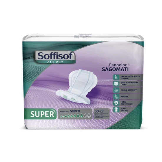 SOFFISOF AIRDRY PANN.SAGOMATI SUPER - 30PZ