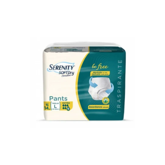SERENITY SOFTDRY PANTS SENSITIVE EXTRA L - 14PZ