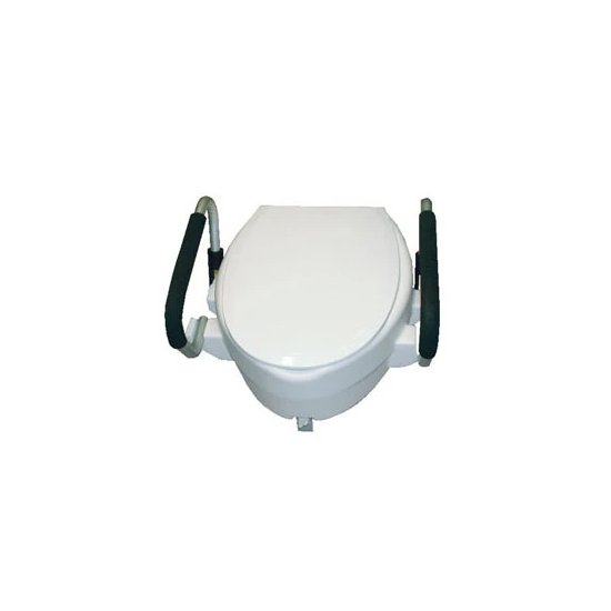 RIALZO WC 15CM CON BRACCIOLI E COPERCHIO