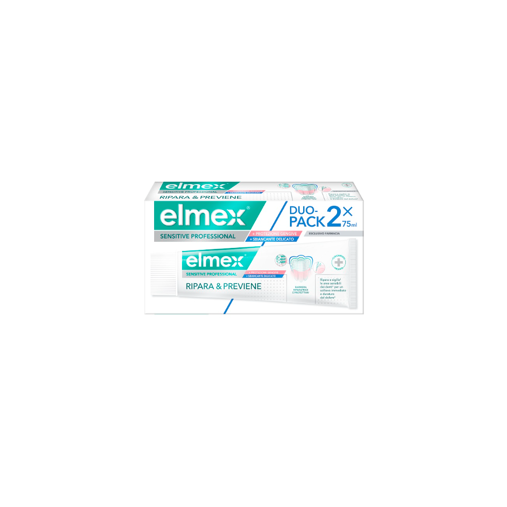ELMEX SENSITIVE DENTIRFICIO RIPARA&PREVIENE 2PZ