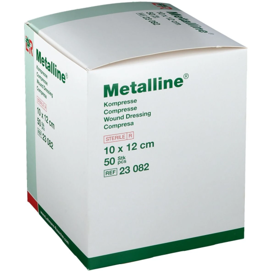 METALLINE COMPRESSA GARZA 10X12CM - 50PZ