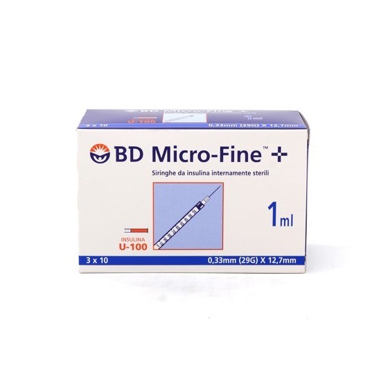 SIRINGHE INSULINA BD 1ML G29 12,7MM - 30PZ
